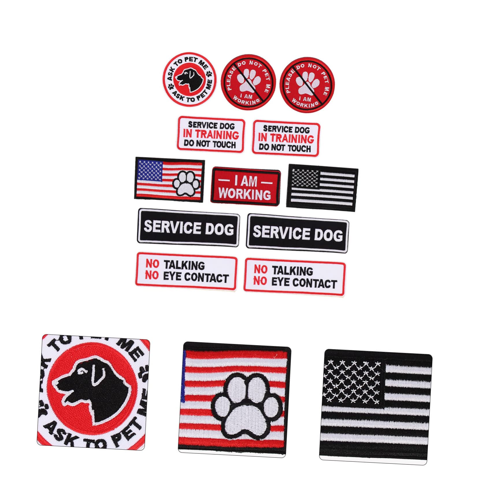jojofuny 2 Set Patches Militari Adesivi Per Abbigliamento Toppe Ricamate Per Personalizzazione Vestiti E Per Appassionati 12 Pezzi * 2