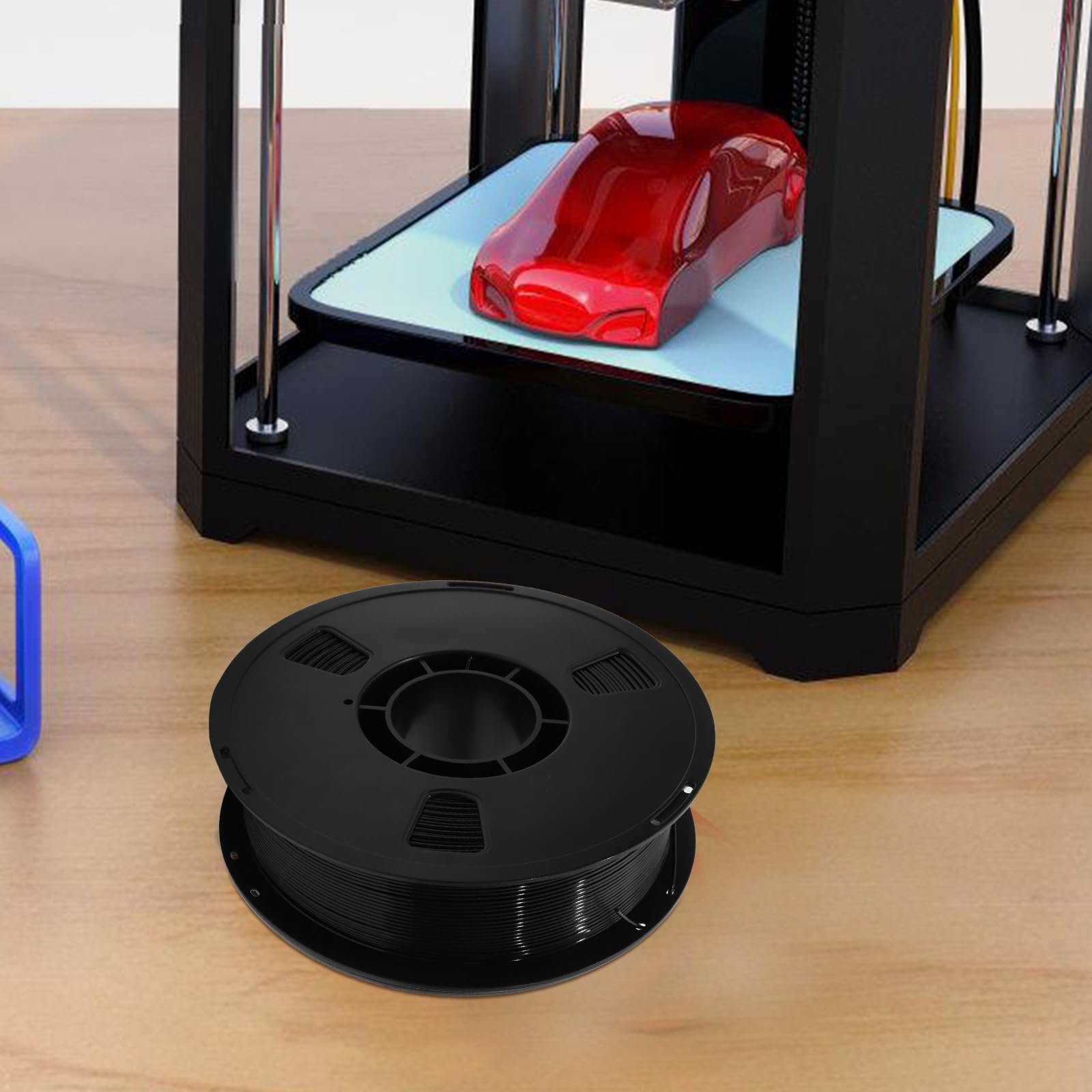 Uonlytech Petg Schlauch 1,75mm für 3d drucker 3d filamentschlauch Schwarz Petg Hohe Belastbarkeit Formstabil für 3d druck und Kreative Gestaltungen