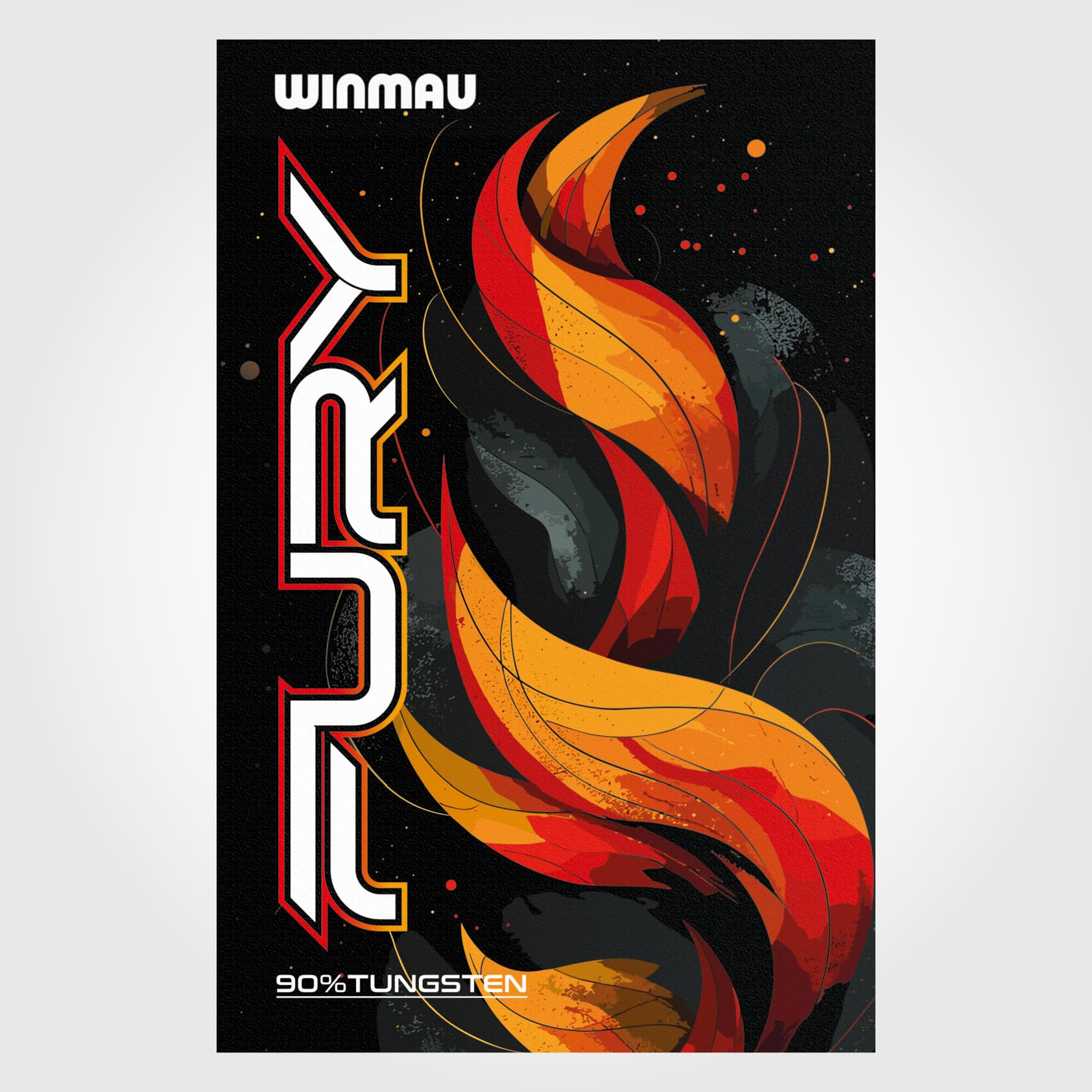 WINMAU Fury 22-28 gramów rzutki wolframowe z lotkami pryzmatycznymi i trzonkami Vecta (łodygi)