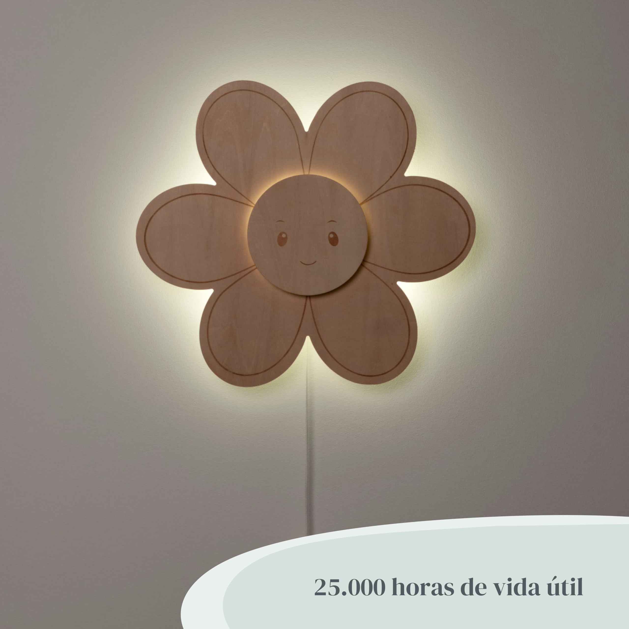 Baby's Only - Lámpara de pared Flor Wonder - Marrón - 27x30 cm