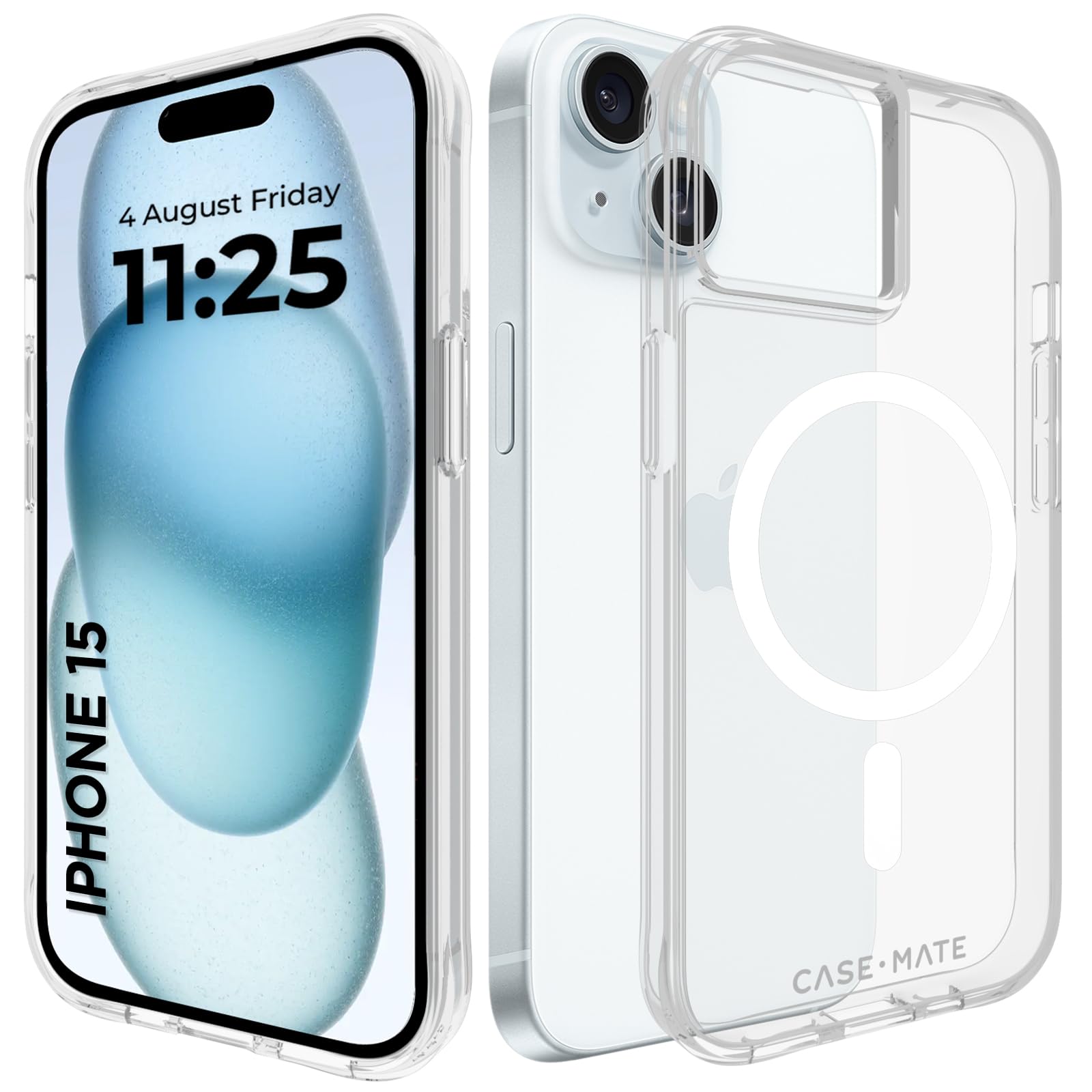 Case-Mate iPhone 15 Case [12ft Drop Protection] Magnetic iPhone 15 Back Cover Case 6.1" [Compatible with MagSafe] Anti-Scratch, Shock Absorbent Cover with Anti Yellowing Technology, Slim - Tough Clear (B0CBVZLKTQ) Amazon Price History, Amazon Price Tracker