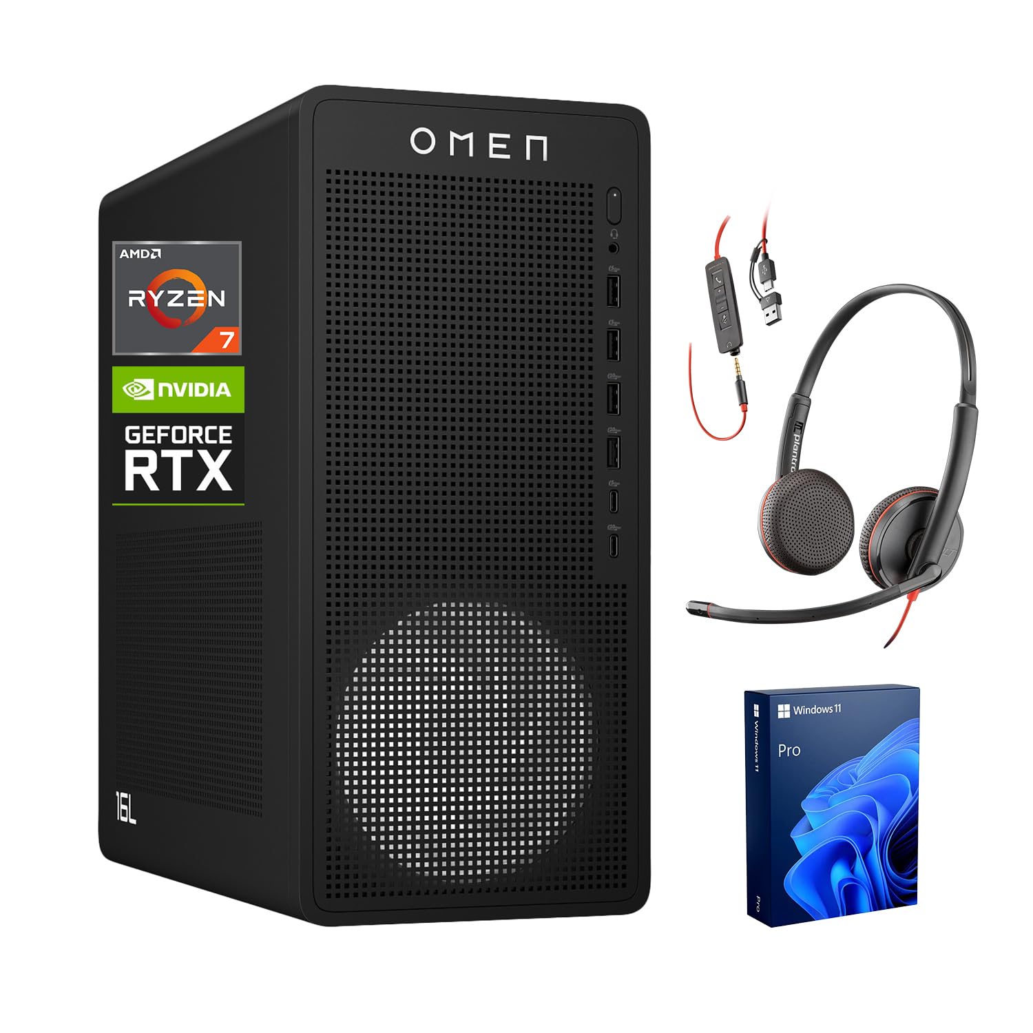 Amazon.com: HP OMEN 16L Pro Business Gaming Desktop,AMD