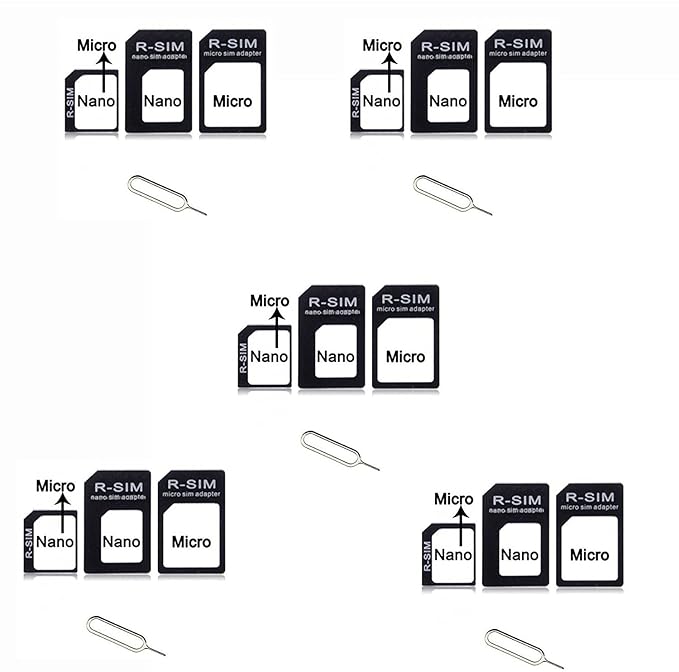 Pack OF 5 SIM CARD Adapter Nano to Micro Amazon.in Computers
