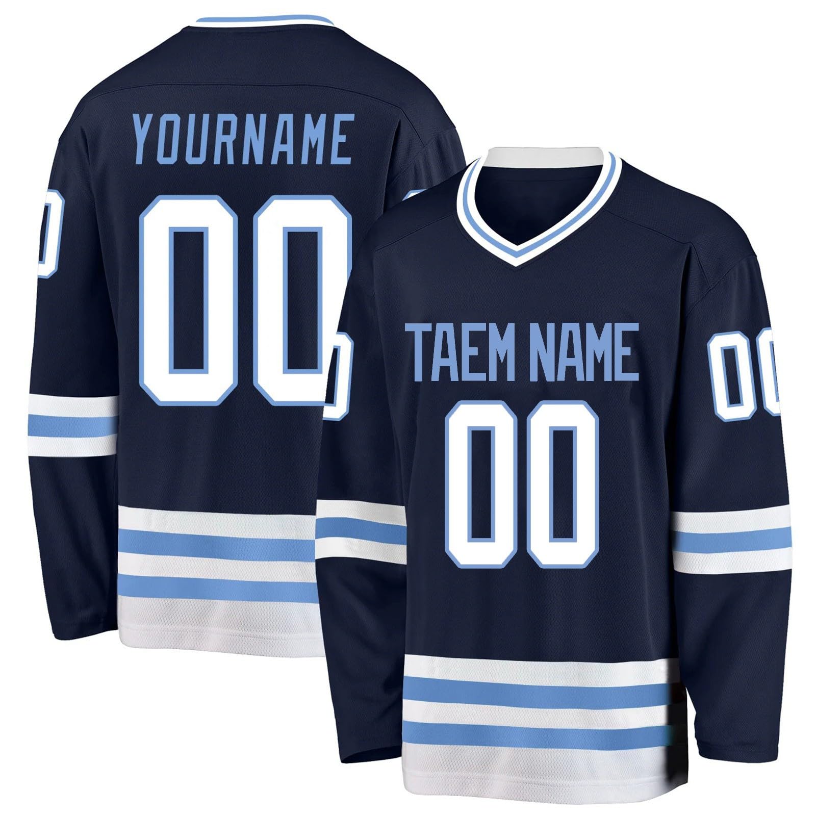 Maglia da Hockey personalizzata,Progetta la tua maglia da Hockey personalizzata con nome/squadra/numero, maglia da Hockey con nome adatto ai regali per bambini e adulti stile 5 KAN0827A