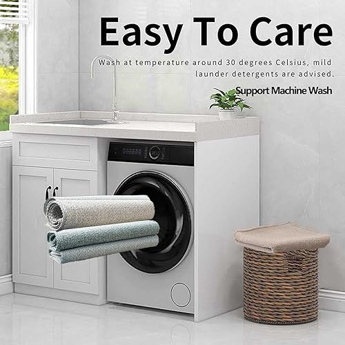 Miniatura 6 de Fundas de sofá impermeables y lavables en forma de L, antideslizantes, impermeables, para mascotas, resistentes a las arrugas, de algodón y lino,