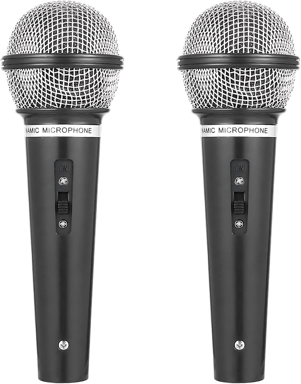 Fake Microphone, Microphone for Adult, 2 Pack Microphones for Singing, Pretend Play, Karaoke Parties, Birthday Party Supplies, Stage Performances