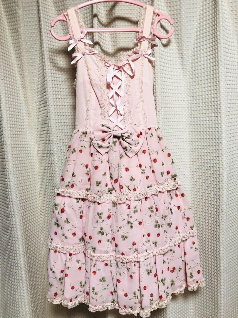 Amazon.co.jp: angelic pretty いちごシフォンjsk kcセット タグ無し