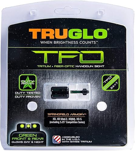 Miniatura 4 de TRUGLO TFO Tritium y Fiber-Optic Handgun Sights para pistolas Springfield