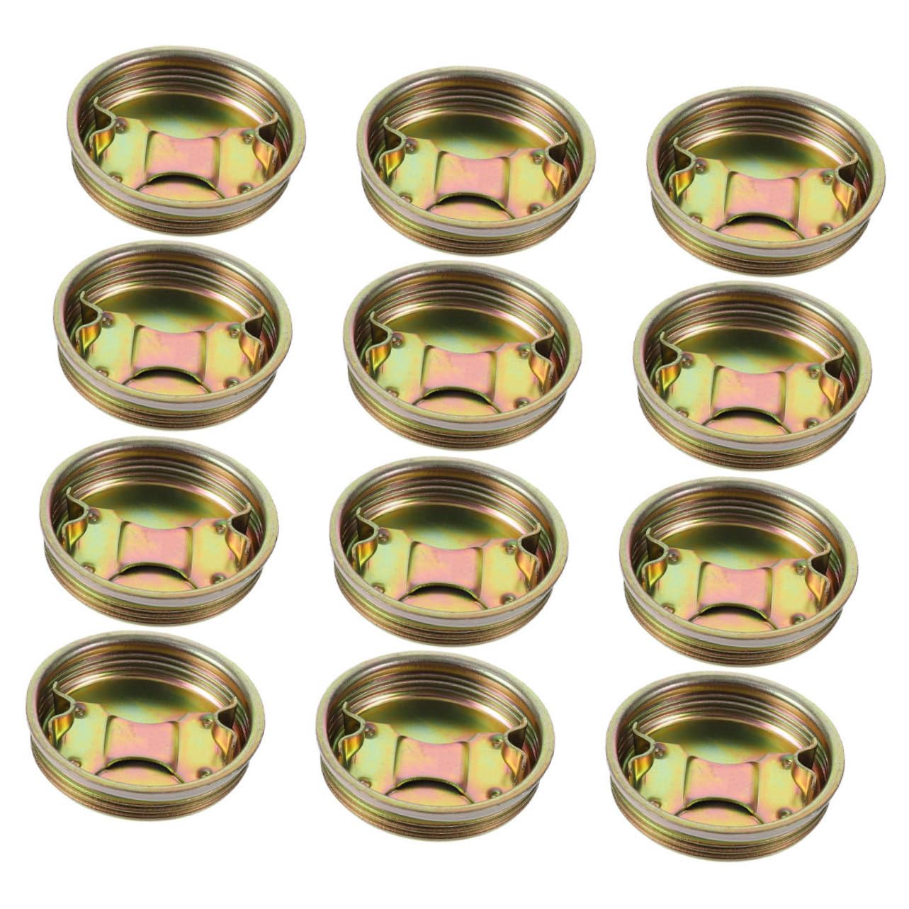 Veemoon 24 Pack Iron Wire Drum Caps Oil Drum Cover for Barrels Leakproof Screw Cap Lids Industrial Agricultural Use