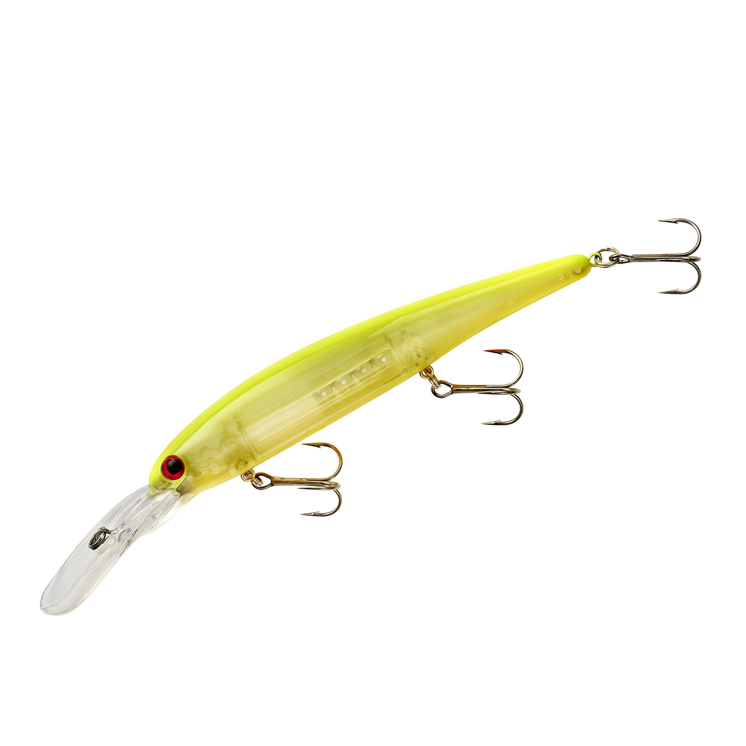 BANDIT LURES Walleye Deep Minnow Jerkbait Fishing Lure, Fishing Accessories, Dives ro 27-feet Deep, 4 3/4", 5/8 oz, Chartreuse Orange Belly, (BDTWBD204) — image 1