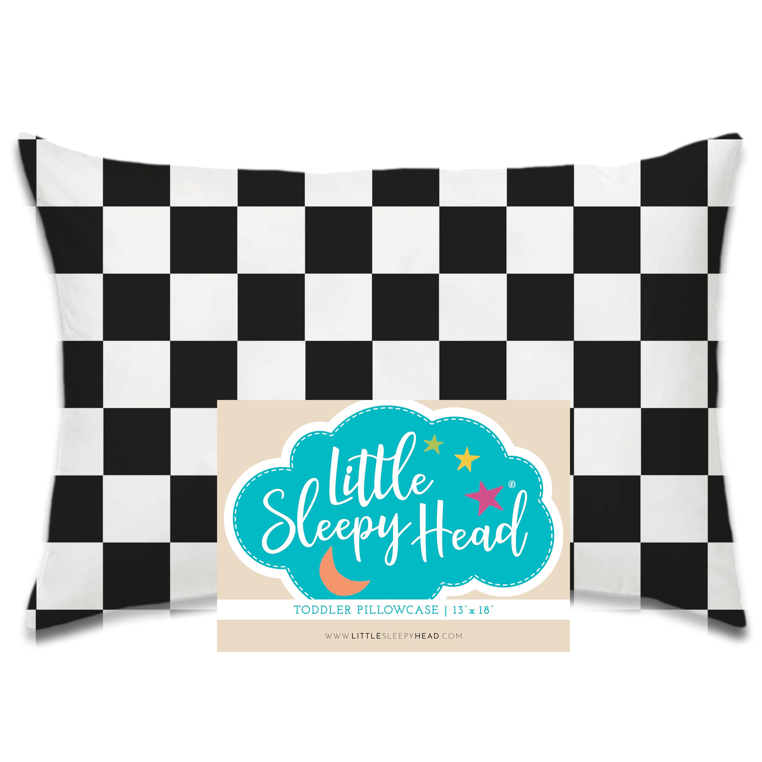 Little Sleepy Head Toddler Pillowcase, 100% Cotton & Hypoallergenic Pillow Case for Toddler Pillow, Snug Fit Envelope Pillowcase, 13x18 Pillowcase,