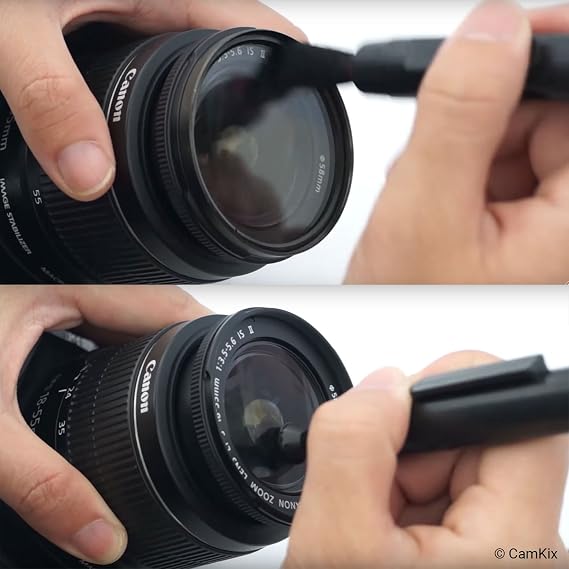 Camera Lens Cleaning Kit - Air Blower, Cleaning Brush, 2 in 1 Lens Cleaning Pen, 50 Individually Wrapped Wet Tissues and 4 Microfiber Cloths - Keep Your DSLR, Compact or Action Camera Lens Spotless