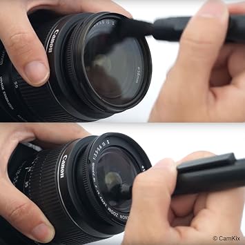 Camera Lens Cleaning Kit - Air Blower, Cleaning Brush, 2 in 1 Lens Cleaning Pen, 50 Individually Wrapped Wet Tissues and 4 Microfiber Cloths - Keep Your DSLR, Compact or Action Camera Lens Spotless