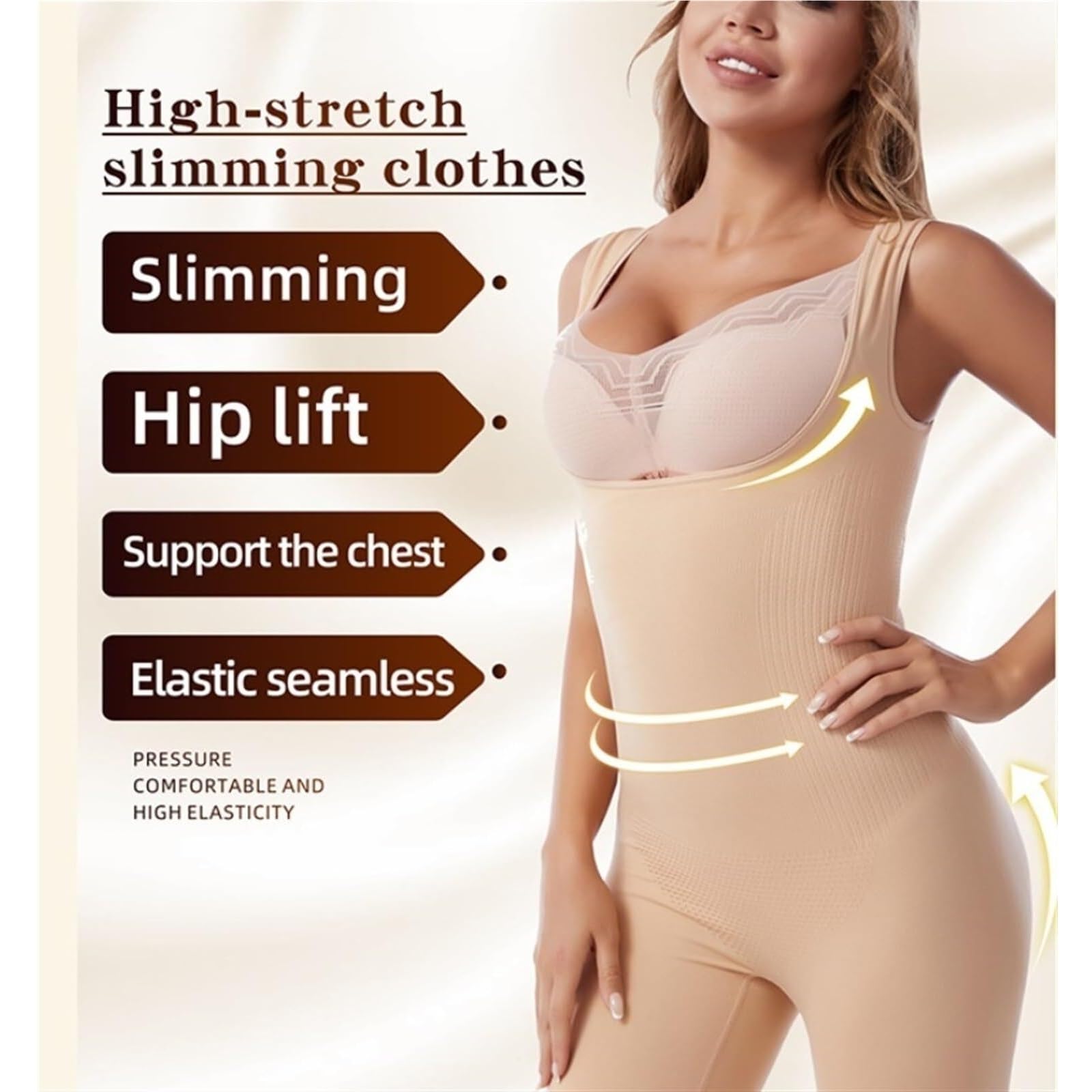2 pezzi Sculpt Power Series busto aperto a metà coscia contenitiva