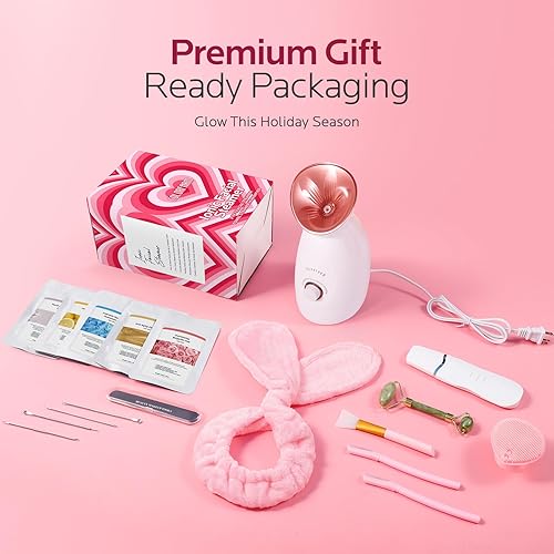 Miniatura 18 de Vaporizador facial nano-iónico, vapor caliente para sauna o SPA casero, humidificador, atomizador, para hombres y mujeres, humectante, destapa los 1