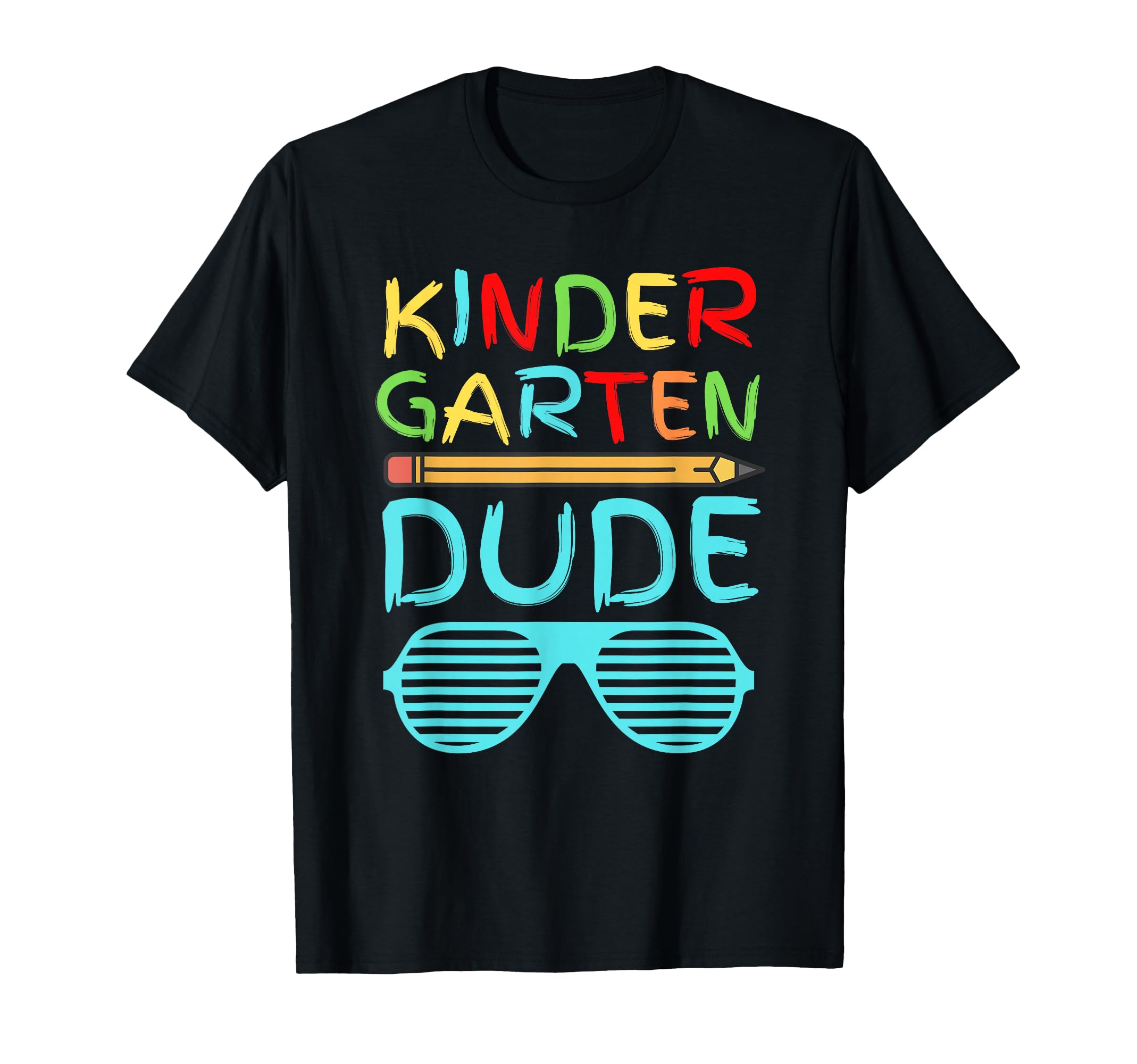 Kindergarten Dude Shirt Funny Pencil First Day School Blue T-Shirt