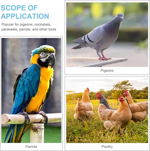 Miniatura 5 de Balacoo 100 bandas coloridas para patas de paloma, anillos de identificación de plástico para pájaros, anillo de pie de pájaro con broche abierto