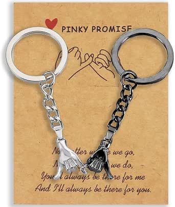 Pinkie Promise Matching Keychain - Gift for Boyfriend or Girlfriend