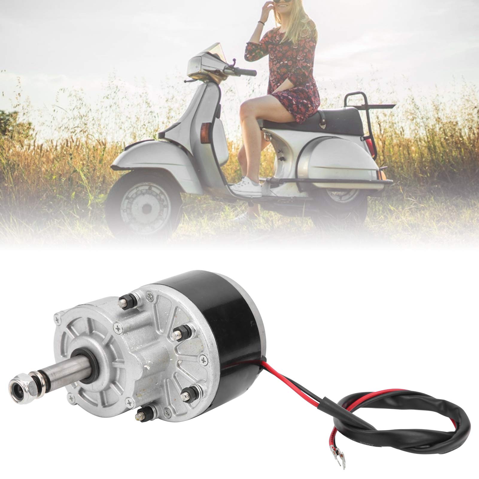 MY1016Z2 Motor eléctrico de reducción de engranaje cepillado de aluminio de 24 V 250 W Motor de engranaje de metal duradero de alto rendimiento para scooter eléctrico Silla de