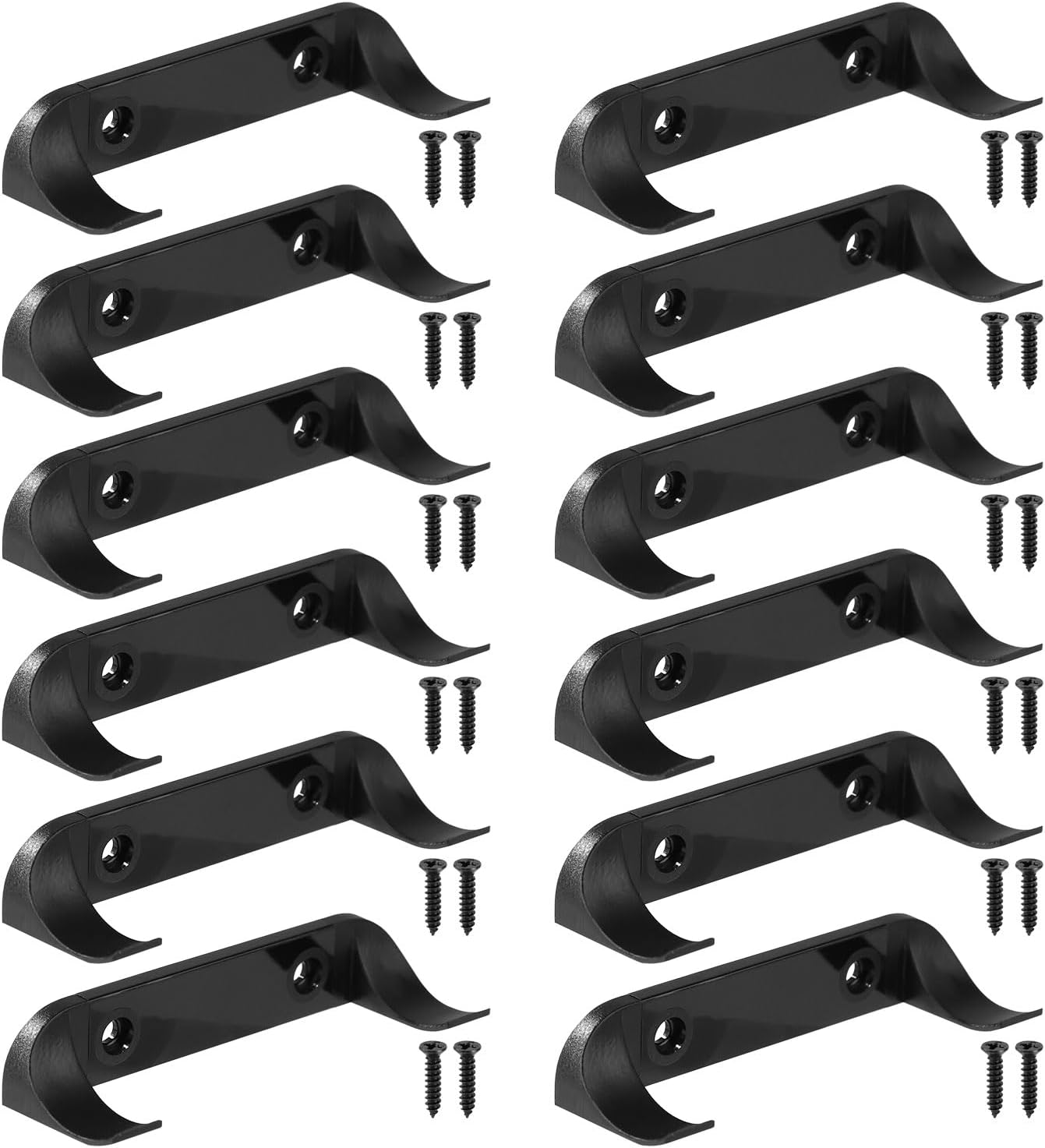 NQEUEPN 12pcs Car Display Holder Wall Mount Bracket, Toy Car Display Shelves Case Stand Sturdy Vertical Wall Mount with Screws for Car Enthusiasts Compatible with Speed Champion Series