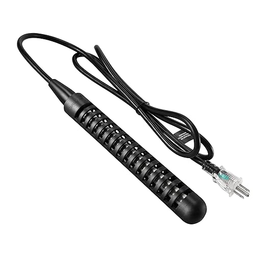 GRILLME Calentador de agua de inmersión de 1000 W, calentador eléctrico portátil totalmente sumergible, calentador de cubo de 5 galones, 100%