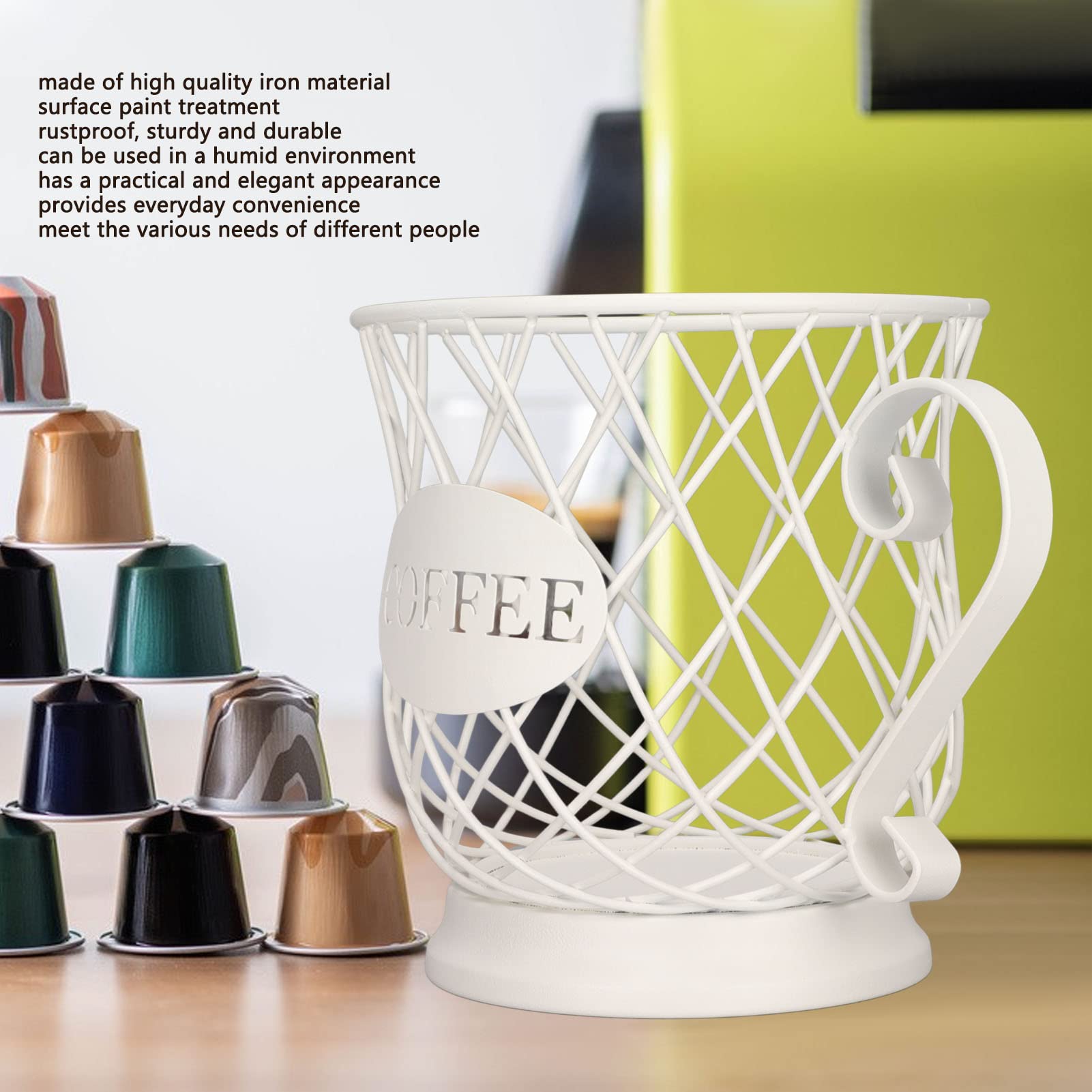 Porta Capsule Caff&egrave; Con Design Antimuffa - Cestino Multiuso Per Bar, Casa O Ufficio