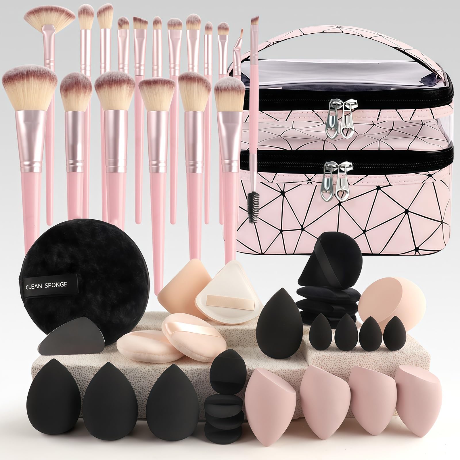 Professional Make-up-Pinselset – Premium-Synthetikborsten