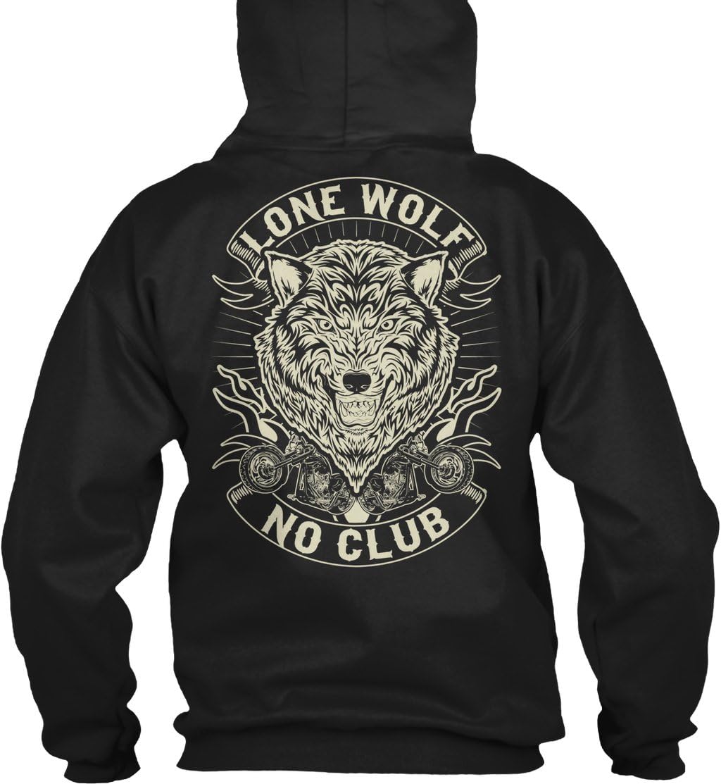 Wear The Lone Wolf No Club Unisex Gildan 8oz Heavy Blend Hoodie