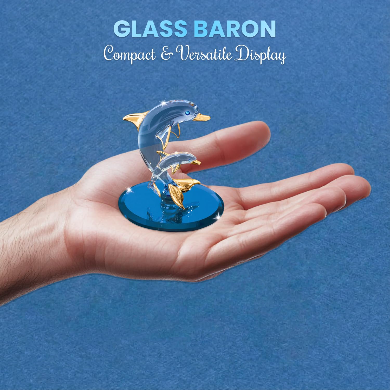 Amazon.com: Dolphin & Baby Glass Figurine : Home & Kitchen