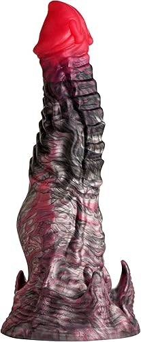 CREATURE COCKS Hades - Consolador de silicona para hombres, mujeres y parejas. Consolador de criatura de fantasía, base de ventosa fuerte. Texturas