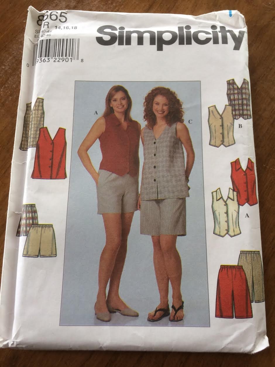 Patron Simplicity 8665 pour en finir avec les hauts et shorts trop longs