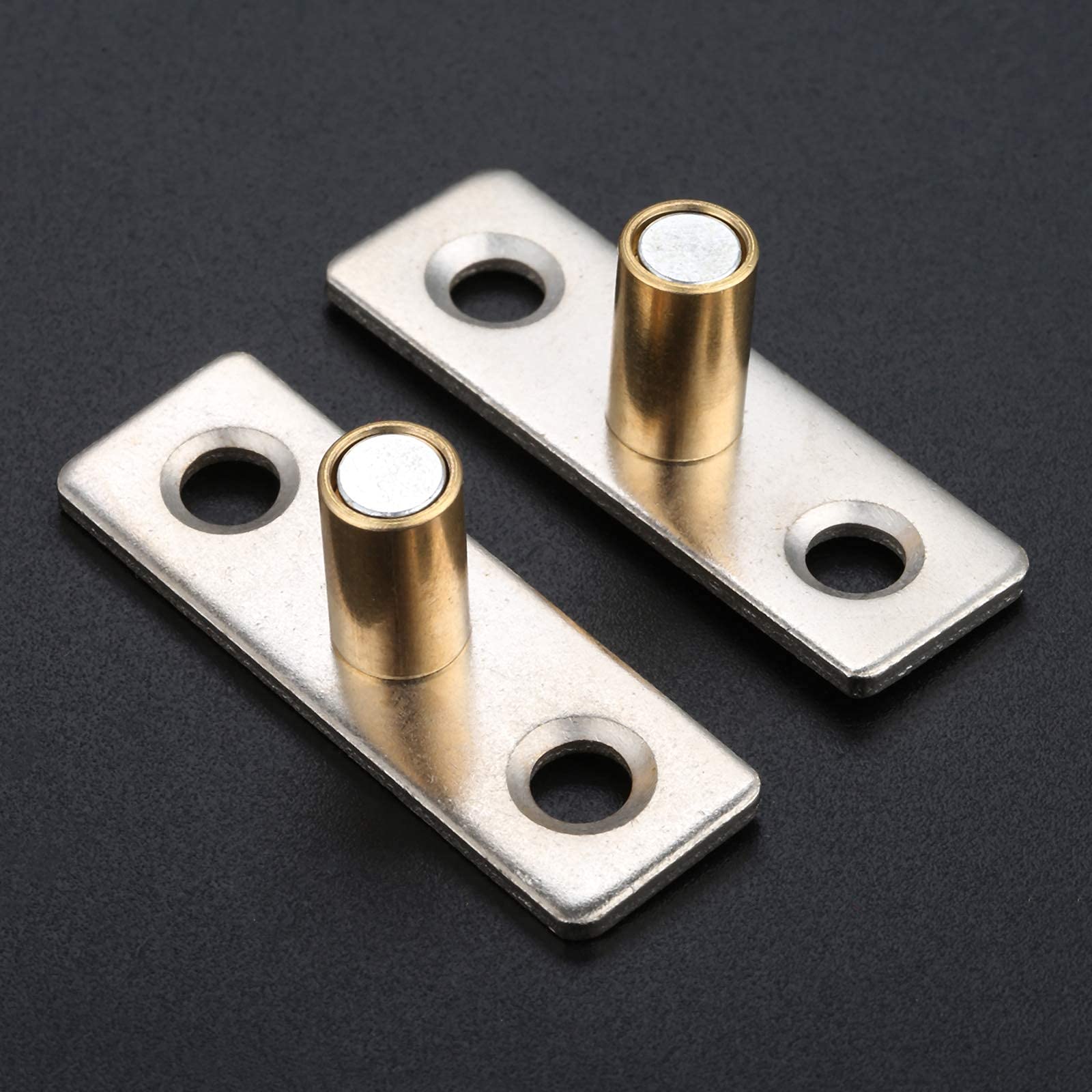 2 Guidi Porta Scorrevole Inferiori Ø8 Mm - Fermaporta Metallico Tono Rame - Foto 6