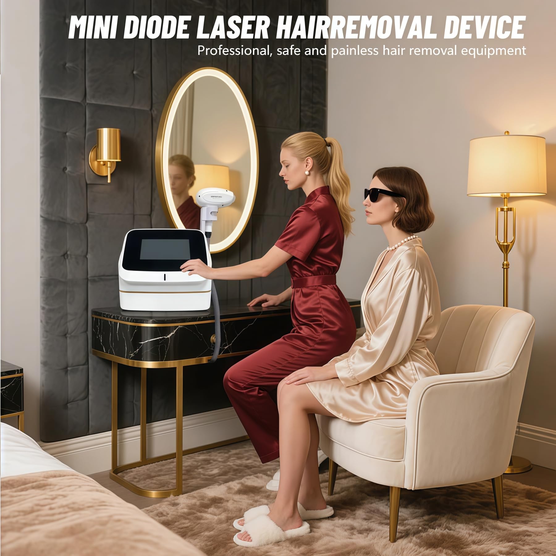 Professional 4000W 808nm diodo laser depilatore 755 808 940 1064nm 4 raffreddamento di lunghezza d'onda depilazione permanente