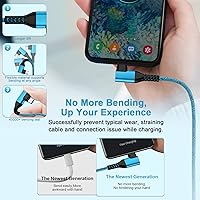 Vista 5 de Pixel 10 9 8 Pro 7a 7 Cable cargador Android tipo C 60 W para Google Pixel 10a 10 Pro XL/Fold 9a 9 8a 6a 6, Samsung Galaxy S26 Ultra S26+ S26 A17