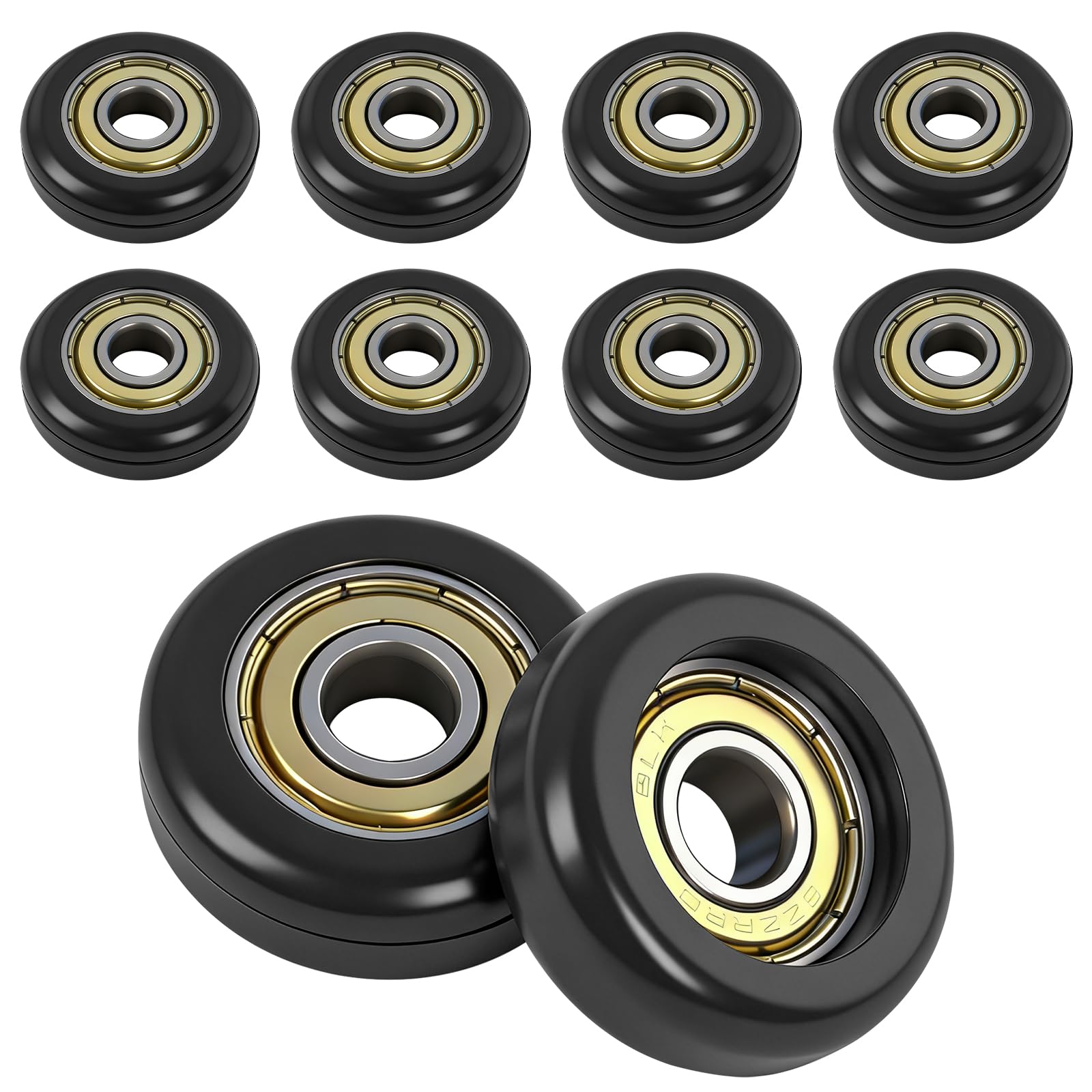 Photo 1 of 10 Pcs Replacement Roller Wheels for Aero Pilates Reformer Machines – Smooth, Quiet Glide, 32mm POM Wheels for Silent and Effortless Movement