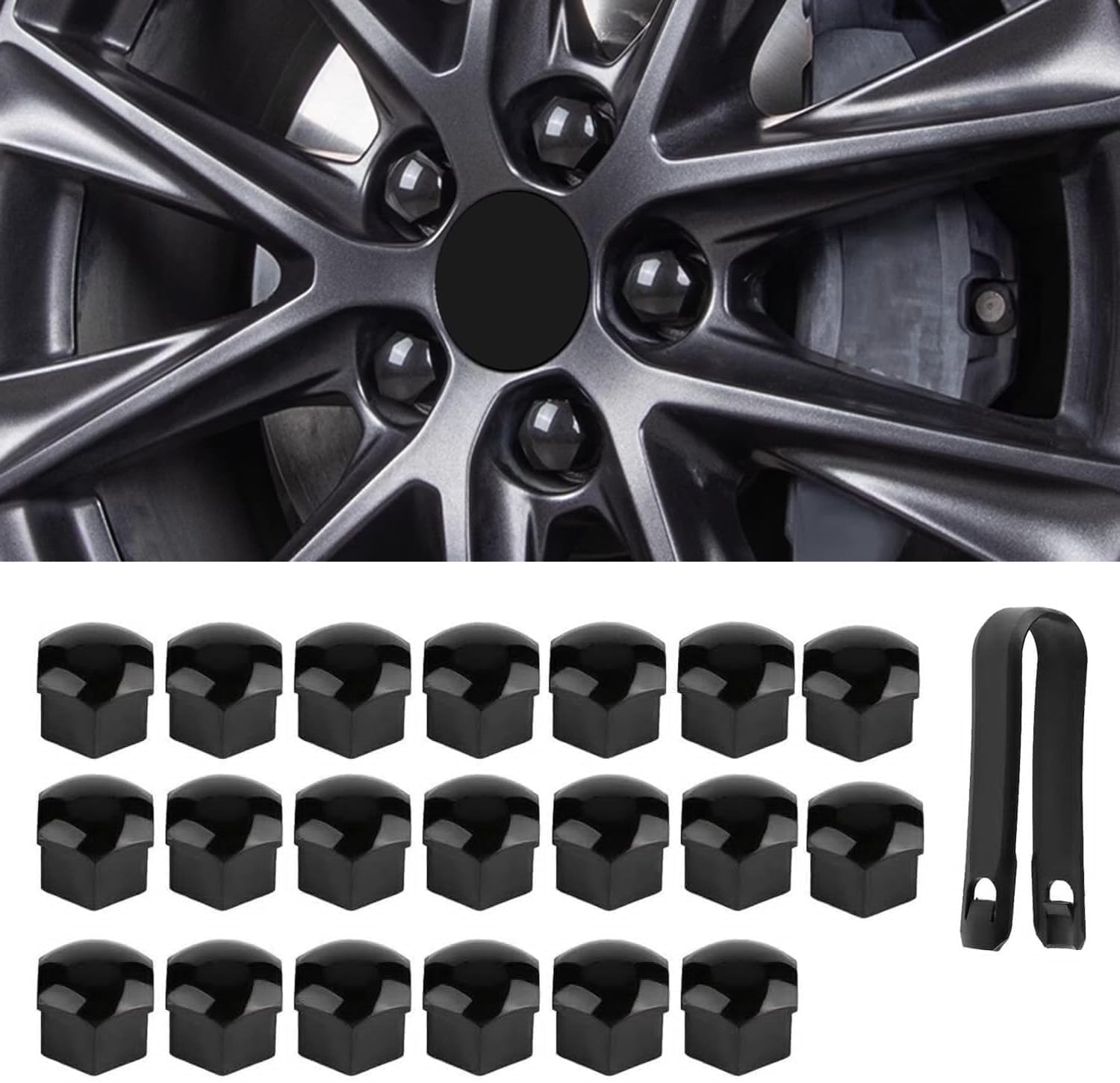 LiYeeYP 20pcs Wheel Nut Caps for MG Cyberster 2024-2026