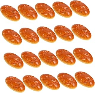 CORHAD 20 Peças DIY Acessórios Pão Francês Pão De Forma Adesivos De Telefone Mini Pingentes Enfeites De Resina Flatback Adesivos Da Moda Para Capa De Telefone Resina Flatback Bolo Capa