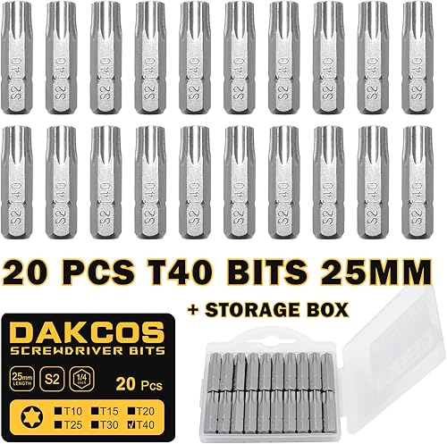 Miniatura 10 de PH2 Phillips Juego de 20 puntas Phillips de acero de aleación S2 de alta calidad, puntas de inserción de destornillador de 1 pulgada de largo,