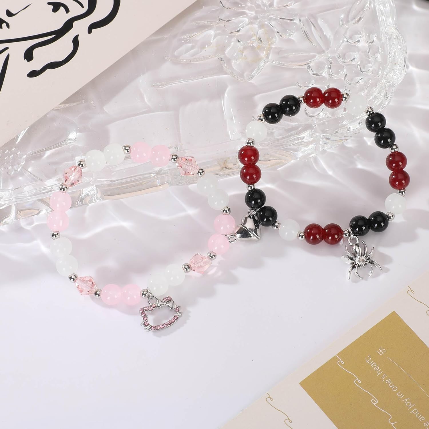 matching bracelets for couples y2k cute kawaii matching couple braclets for best friends bf and gf bracelet - Image 5
