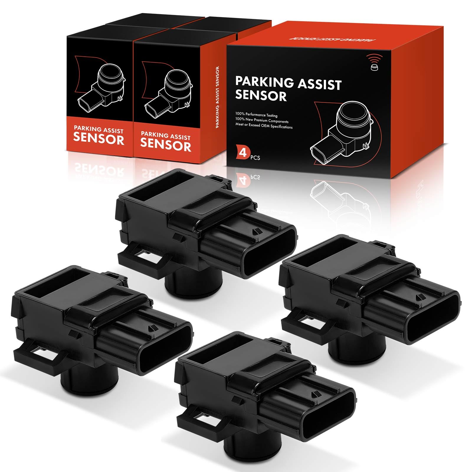 Frankberg 4 sensori di parcheggio anteriori e posteriori 39680TL0G01 | Compatibile con: Accord VIII Estate CW, Insight ZE, pilota, Accord VIII CU