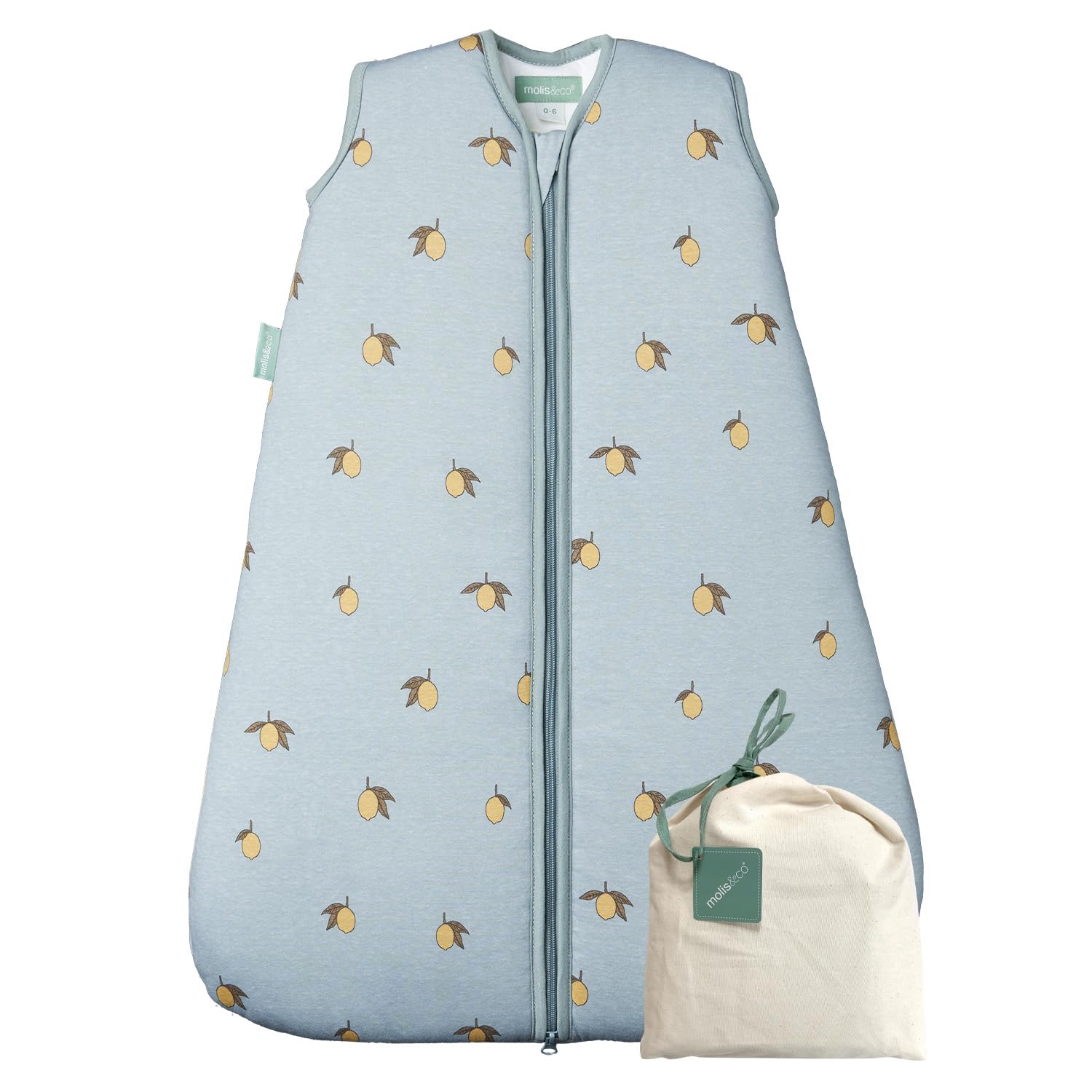 Molis & Co Unisex Infant Colima Molis&Co - Baby Sleeping Bag 2.5 Tog - Baby Winter Sleeping Bag - Soft And Cozy Baby Wearable Blanket For Newborn & Infants - 100% Cotton (Oeko-Tex) (, 6-18 Months)