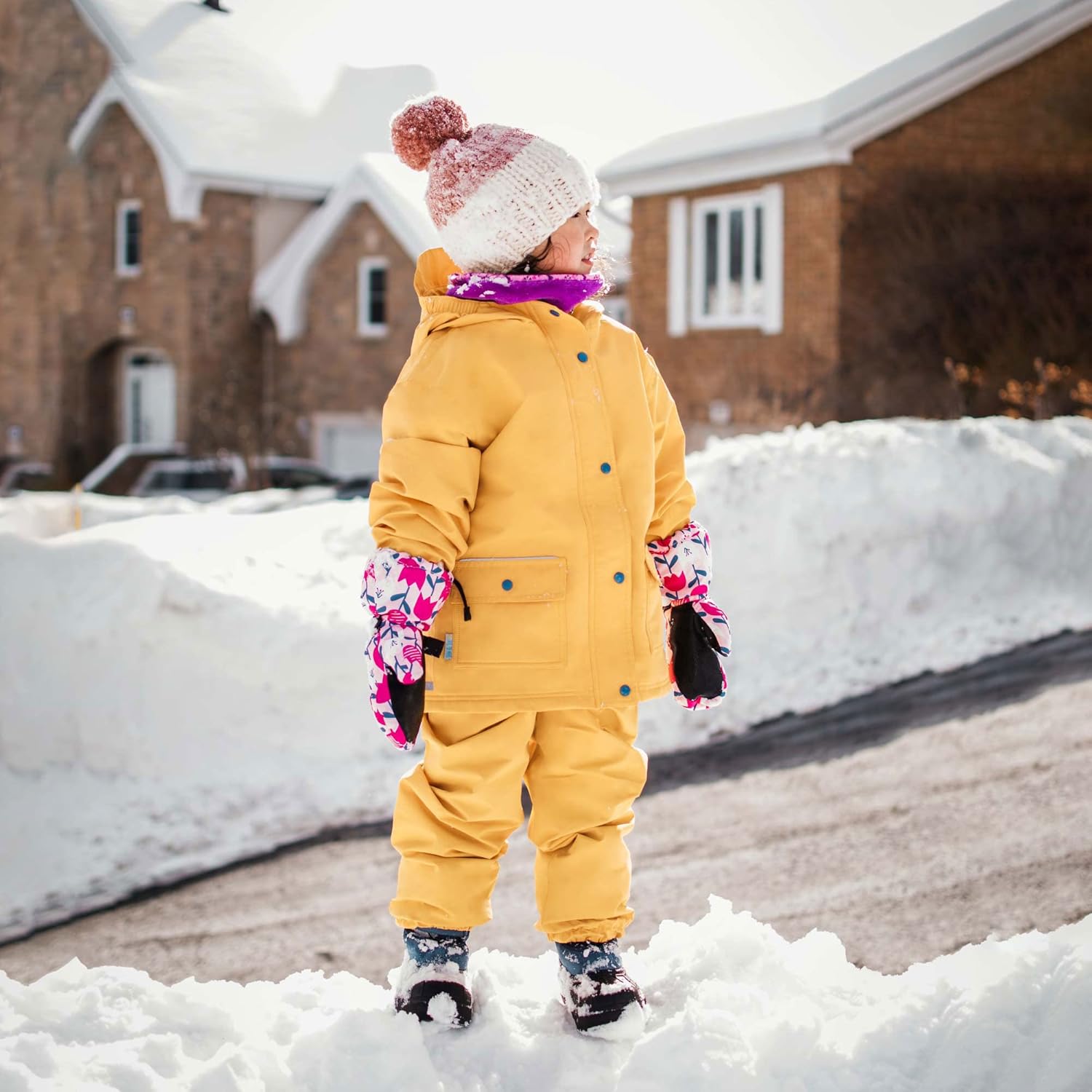 JAN & JUL Waterproof Fleece Lined Rain Jacket, Raincoat for Kids