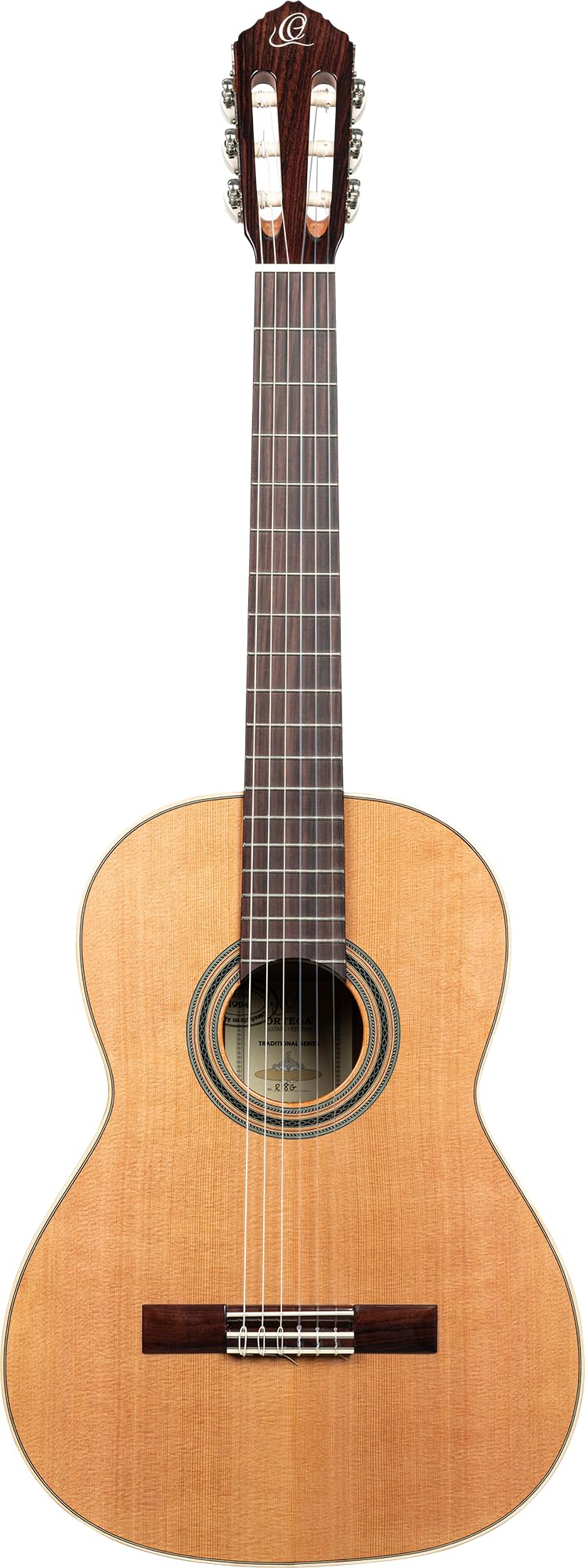 Ortega Traditional Series - Chitarra con corde in nylon, realizzata a mano in Spagna, con custodia professionale (R18G)