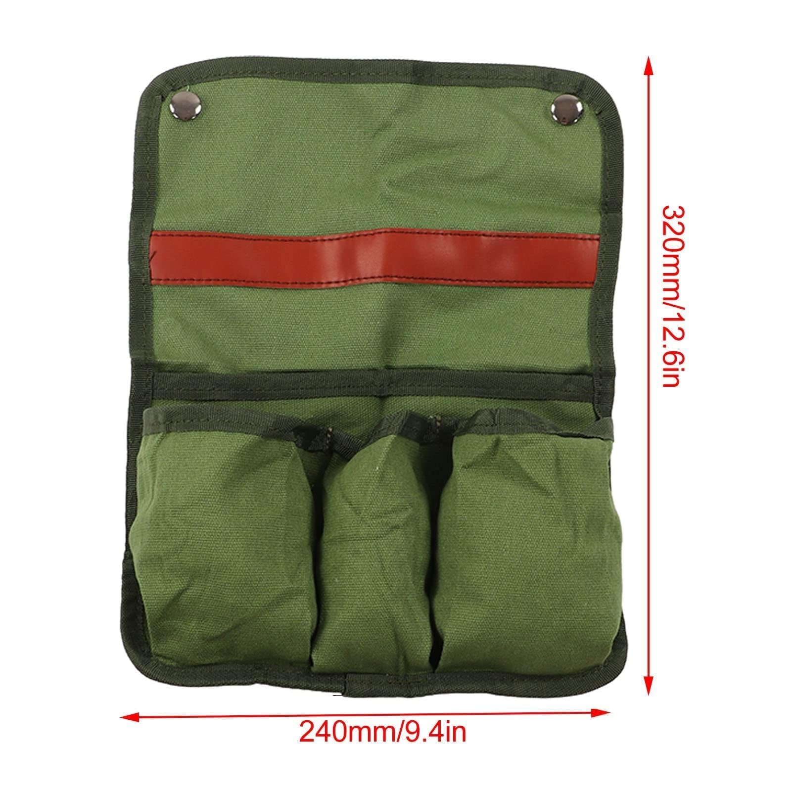 Cyrank Stuhl-Armlehnentasche für Outdoor-Camping, 12,6 x 9,4 Zoll Stuhl-Seiten-Organizer, multifunktionale Aufbewahrungstasche, Stuhl-Seitentasche Beach Chair Cup Halter Seitenhängende Beutel (Grün)