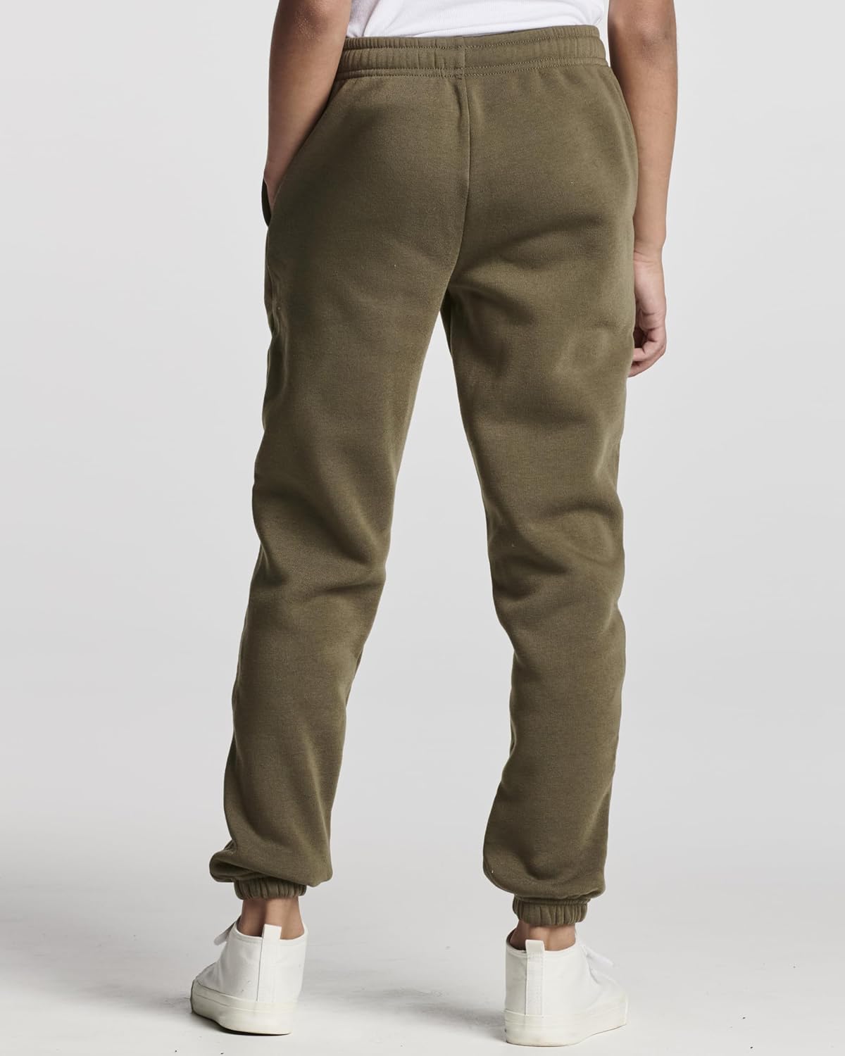 Real Essentials 3 Pack: Girls' Sweatpants - Active Fleece Jogger Pants (Size: 7-16) - Image 5