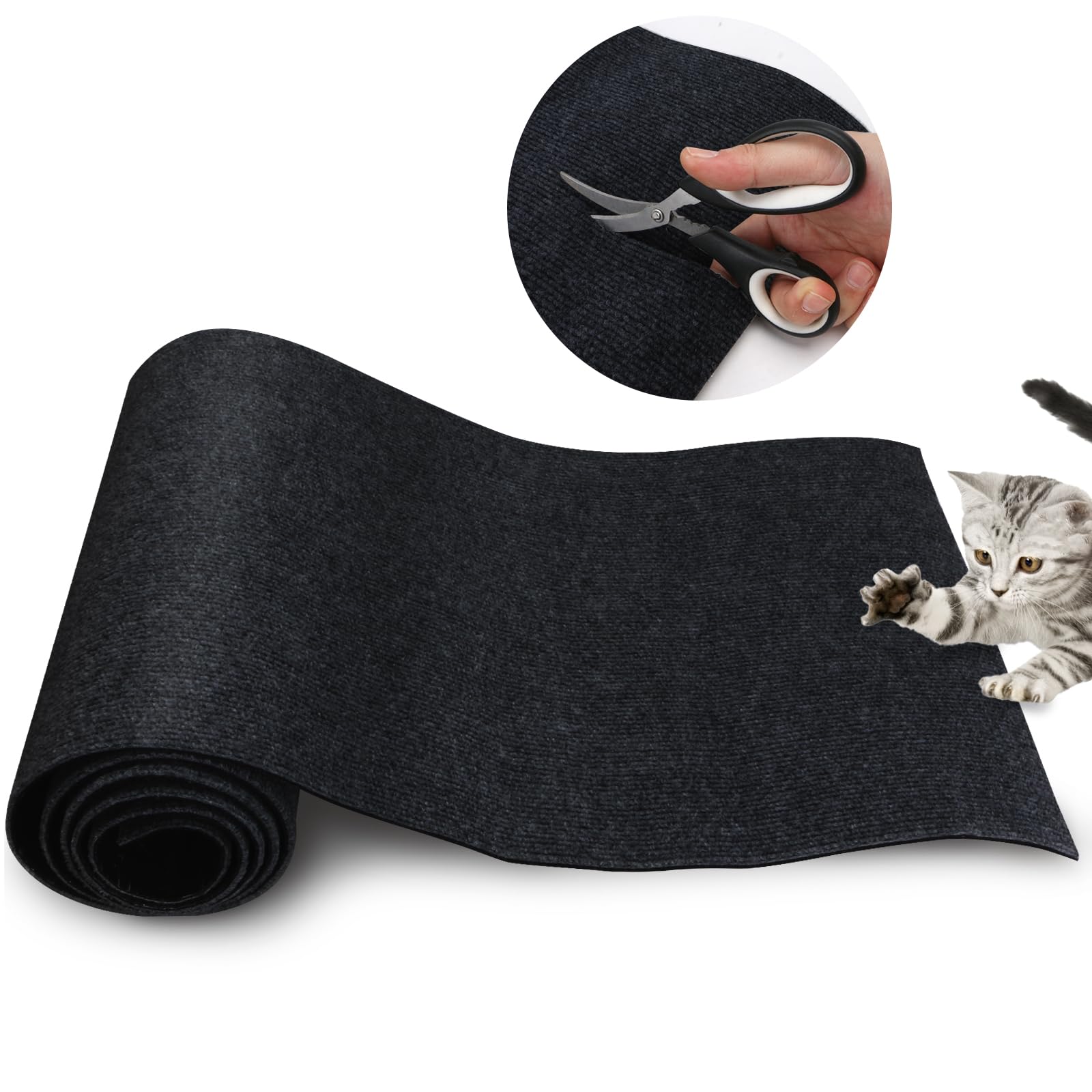 XUYEDOGLSH Cat Scratch Mat 78.7"x15.8",Replacement Cat Scratching Post or Cat Scratch Pad,DIY Cat Tree Shelf,Decoration Cat Tower,Protector Couch