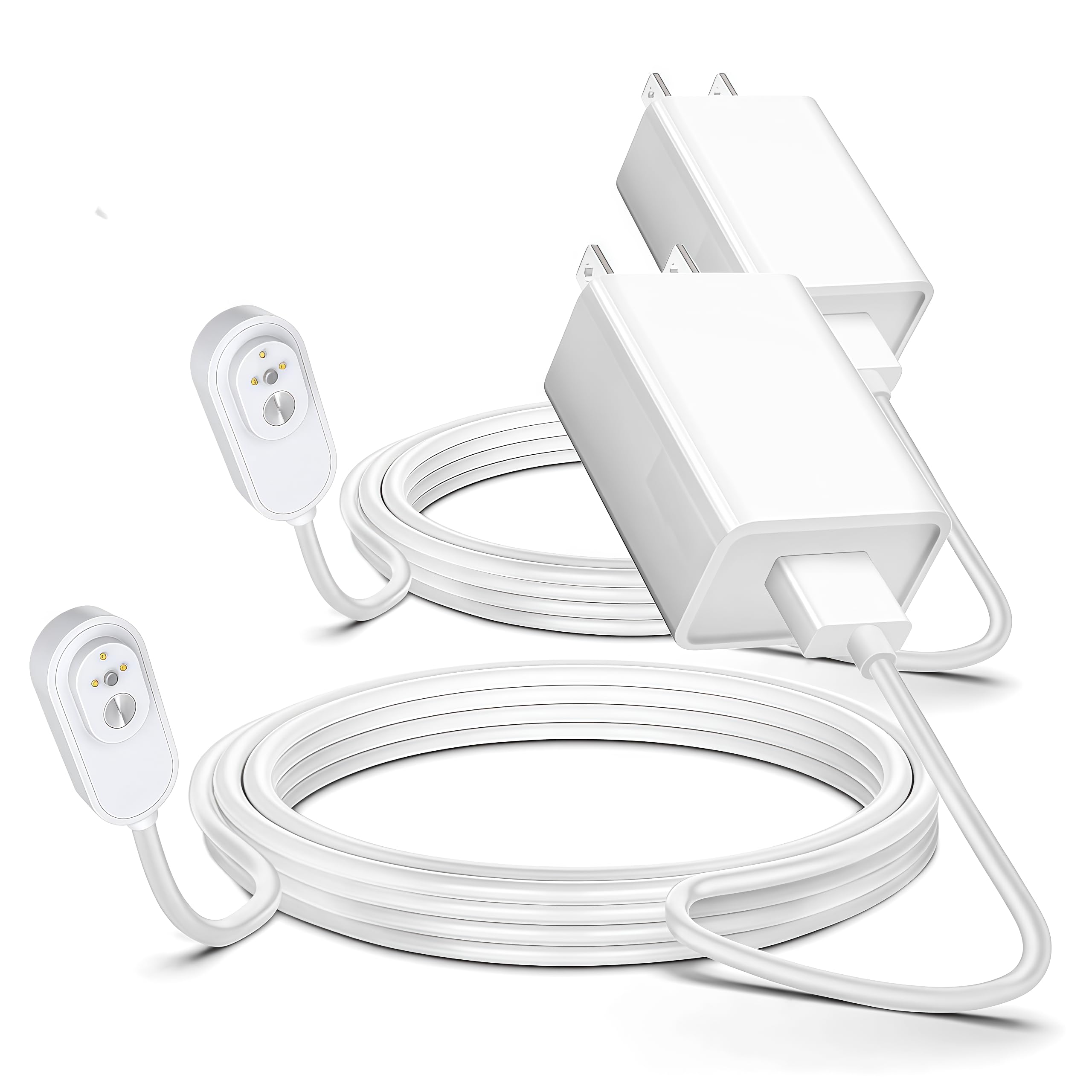 Arlo Camera Charger 2 Pack 10FT Compatible with Arlo Pro 5S 2K, Pro 4, Pro 3, Ultra 2, Ultra, Floodlight, Go 2 Cameras, arlo Magnetic Charging Cable Outdoor Weather Resistant Connector Power Adapter