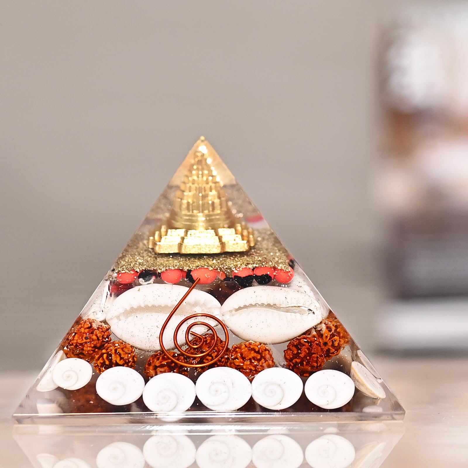 Buy HindCraft Gomati Chakra Original Pyramid Vastu for Home | 90 mm ...