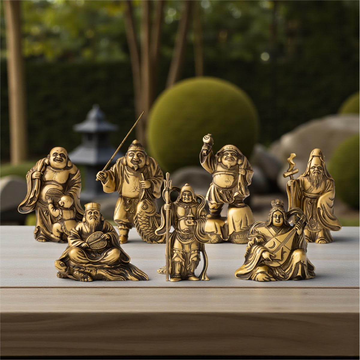 オブジェＢＯＸ TOKYO ART Conjunto de sete deuses da sorte japoneses – 7