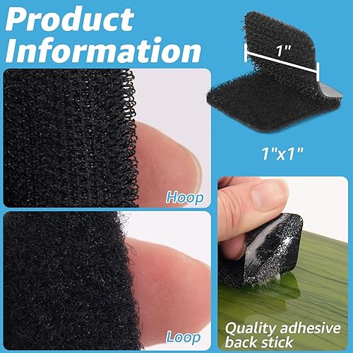 Miniatura 40 de Art3d - 40 juegos de puntos adhesivos de 1 x 1 pulgada, con parte trasera adhesiva, de doble cara, resistente (redondo)